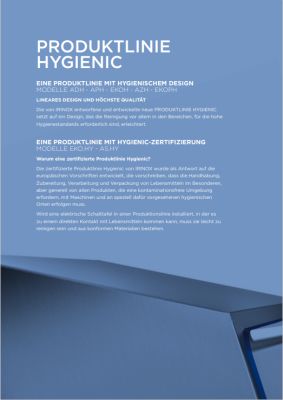 Bild Irinox Hygienic Master Produktlinie